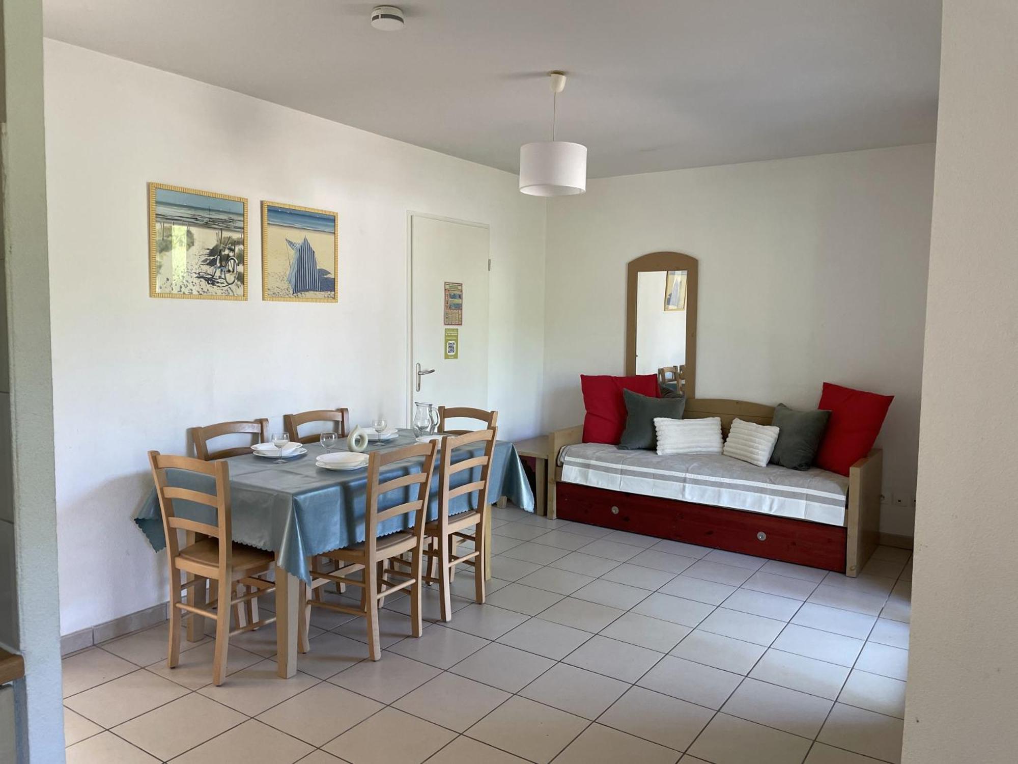 אונדרה Chalet Paisible A La Plage, Piscine Et Tennis מראה חיצוני תמונה